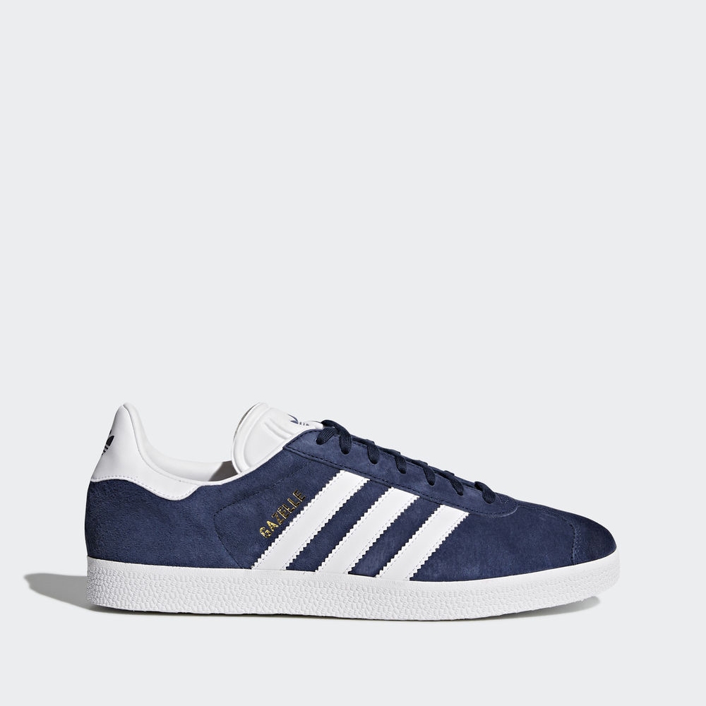 Adidas Gazelle - Originals γυναικεια - Σκουρο Μπλε/Ασπρα/Χρυσο Χρωμα Μεταλλικός,Μέγεθος: EU 36 – 54